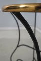 75297: Wrought Iron & Brass Base Milk Glass Top Co