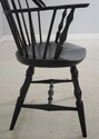 L75290: Set of 8 Windsor Style Black Finish Dining