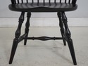 L75290: Set of 8 Windsor Style Black Finish Dining