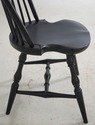 L75290: Set of 8 Windsor Style Black Finish Dining