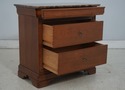 75311: Pair STICKLEY Marble Top Cherry Nightstands