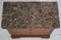 75311: Pair STICKLEY Marble Top Cherry Nightstands