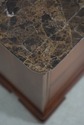 75311: Pair STICKLEY Marble Top Cherry Nightstands