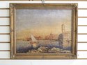 LF46480EC: European Waterfront w. Sailboat Framed 