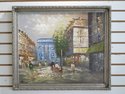 LF46486EC: Paris Street Scene Oil Painting On Canv