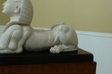 L32218EC: THEODORE ALEXANDER Sphinx Statue On Wood