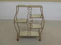 31296EC: Gold Decorated Iron Tassel Design Etagere