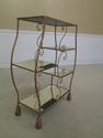 31296EC: Gold Decorated Iron Tassel Design Etagere