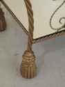 31296EC: Gold Decorated Iron Tassel Design Etagere