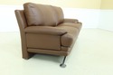 F50116EC: Modern Design Brown Leather Sofa w. Chro