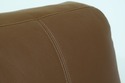 F50116EC: Modern Design Brown Leather Sofa w. Chro