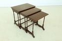 50096EC: ETHAN ALLEN Cherry 3 Table Nesting Tables