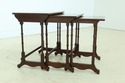 50096EC: ETHAN ALLEN Cherry 3 Table Nesting Tables