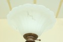 F50166EC: French Style Metal Torch Lamp w. Frosted