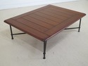 47850EC: Large Cherry Top Iron Base Coffee Table