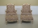 F31223EC/24EC: Pair French Louis XIV Style White C