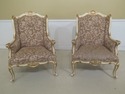 F31223EC/24EC: Pair French Louis XIV Style White C