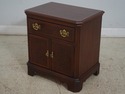 65615EC: Pair DREXEL Mahogany Nightstand Cabinets