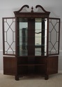 65619EC: STICKLEY Mahogany Corner China Display Ca