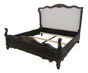 63375EC: King Size Black Painted Upholstered Back 