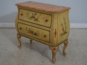 65664EC: Pair Chinoiserie Commode Chests w. Faux M