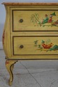 65664EC: Pair Chinoiserie Commode Chests w. Faux M