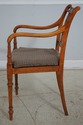 65640: Regency Style Satinwood Finish Cane Seat Ar