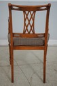 65640: Regency Style Satinwood Finish Cane Seat Ar