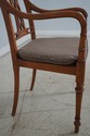 65640: Regency Style Satinwood Finish Cane Seat Ar