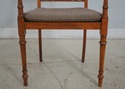 65640: Regency Style Satinwood Finish Cane Seat Ar