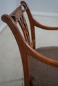 65640: Regency Style Satinwood Finish Cane Seat Ar