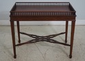 65649EC: Chippendale 18th C. Style Mahogany Tea Ta