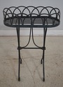 65690EC: Winterthur Wrought Iron Plant Table w. Br