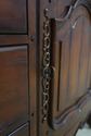70034: HOOKER Country French Distressed Carved Sid