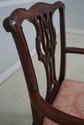 L70033: Set of 6 BAKER Chippendale Mahogany Dining