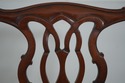 L70033: Set of 6 BAKER Chippendale Mahogany Dining