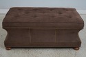 42281: HICKORY WHITE Brown Tufted Upholstered Otto