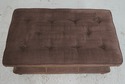 42281: HICKORY WHITE Brown Tufted Upholstered Otto