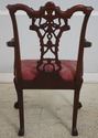 70081: Vintage Mahogany Carved Chippendale Style L