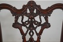 70081: Vintage Mahogany Carved Chippendale Style L