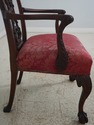 70081: Vintage Mahogany Carved Chippendale Style L