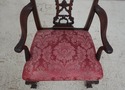 70081: Vintage Mahogany Carved Chippendale Style L