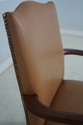 70062: Pair Of SOUTHWOOD Leather & Mahogany Armcha