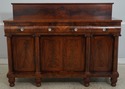 F74727: Antique Empire Style Flame Mahogany Server