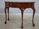 L74931: Vintage Burl Walnut George II 1 Drawer Con
