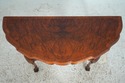 L74931: Vintage Burl Walnut George II 1 Drawer Con