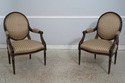 L74942: Set of 8 Louis XVI Style Oval Back Dining 