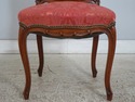 74967: Vintage Leather Top Louis XV Style Carved T