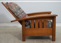 74965: STICKLEY Mission Oak Morris Chair & Ottoman