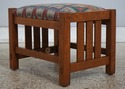 74965: STICKLEY Mission Oak Morris Chair & Ottoman